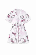 HELLO KITTY Satin White Robe