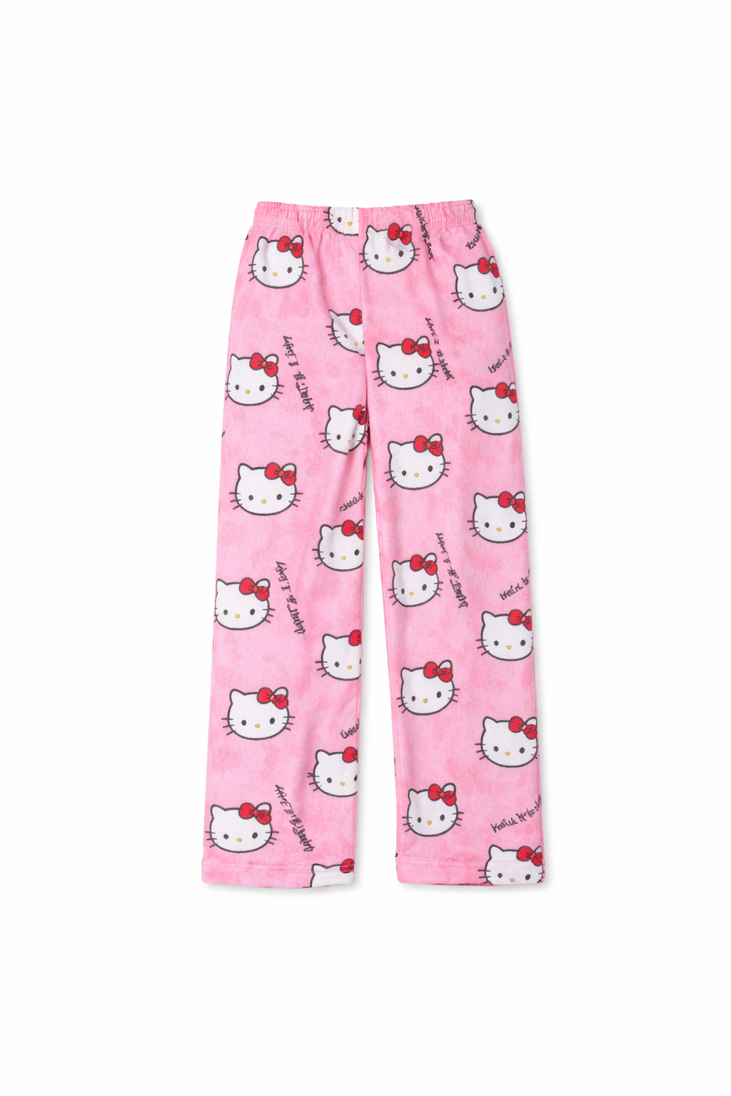 Hello Kitty Sleep Pants Soft Pink with Hearts & Bow Accent