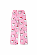 Hello Kitty Sleep Pants Soft Pink with Hearts & Bow Accent
