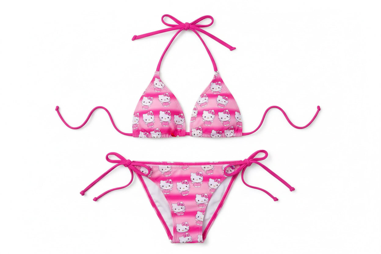 Hello Kitty Light/Hot Pink Bathing Suit
