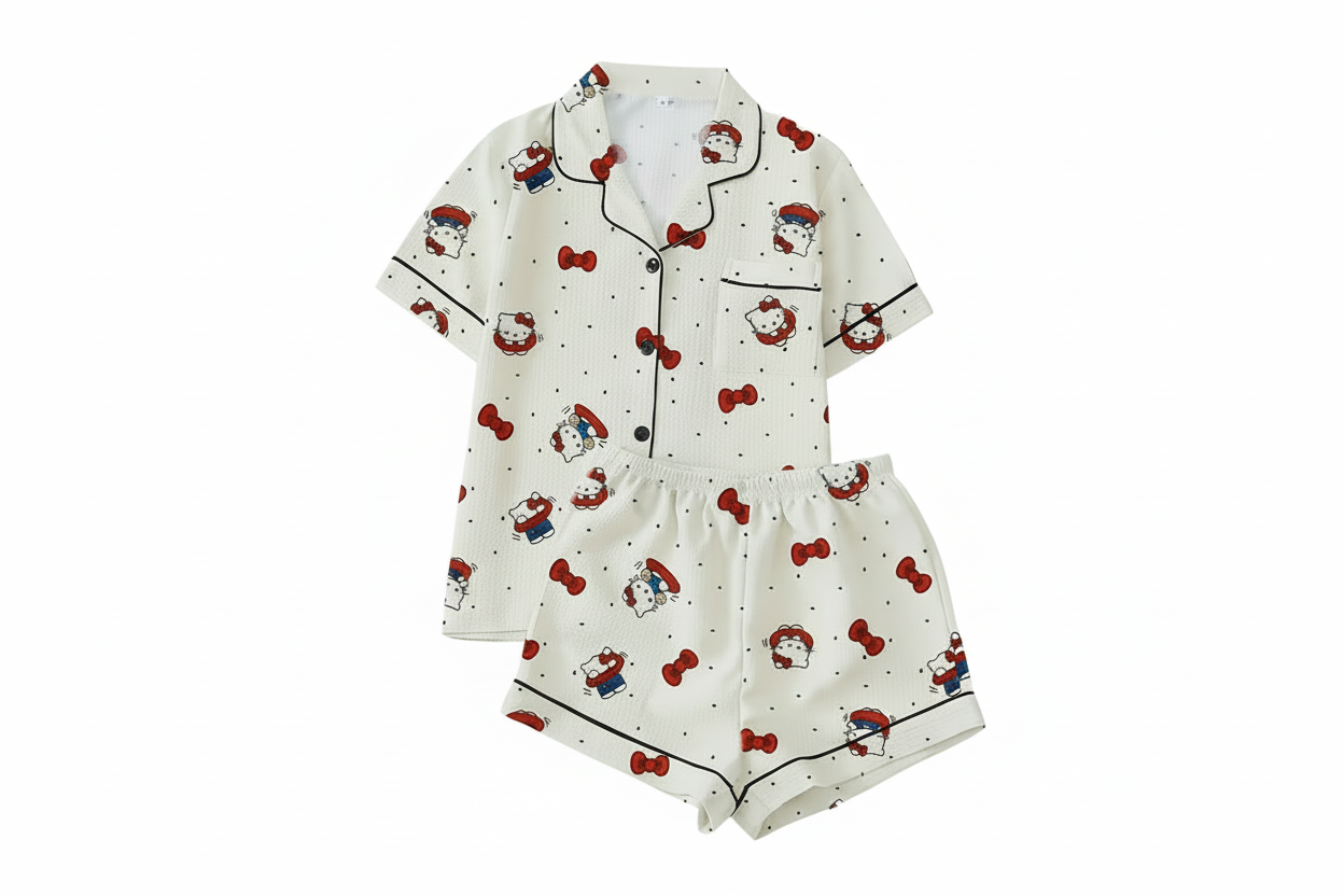 Women's Sanrio Red Bow Hello Kitty Pajamas