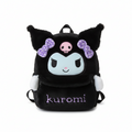 Kuromi Backpack - Spacious, Durable, Featuring a Cute Cartoon Design with Plush Accents