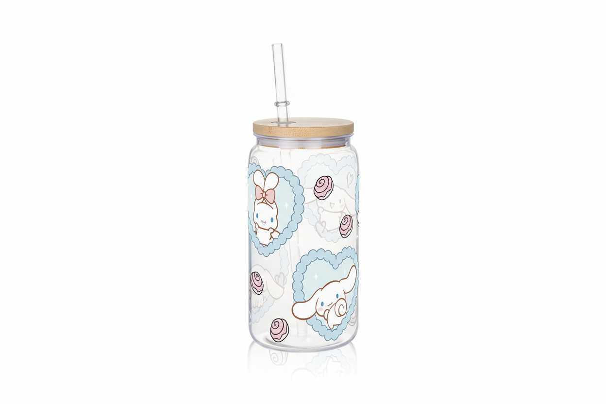 One Sanrio 16Oz Cinnamoroll Design Plastic Water Bottle