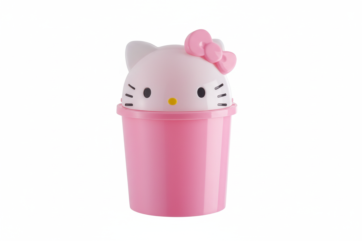 Hello Kitty Trash Can