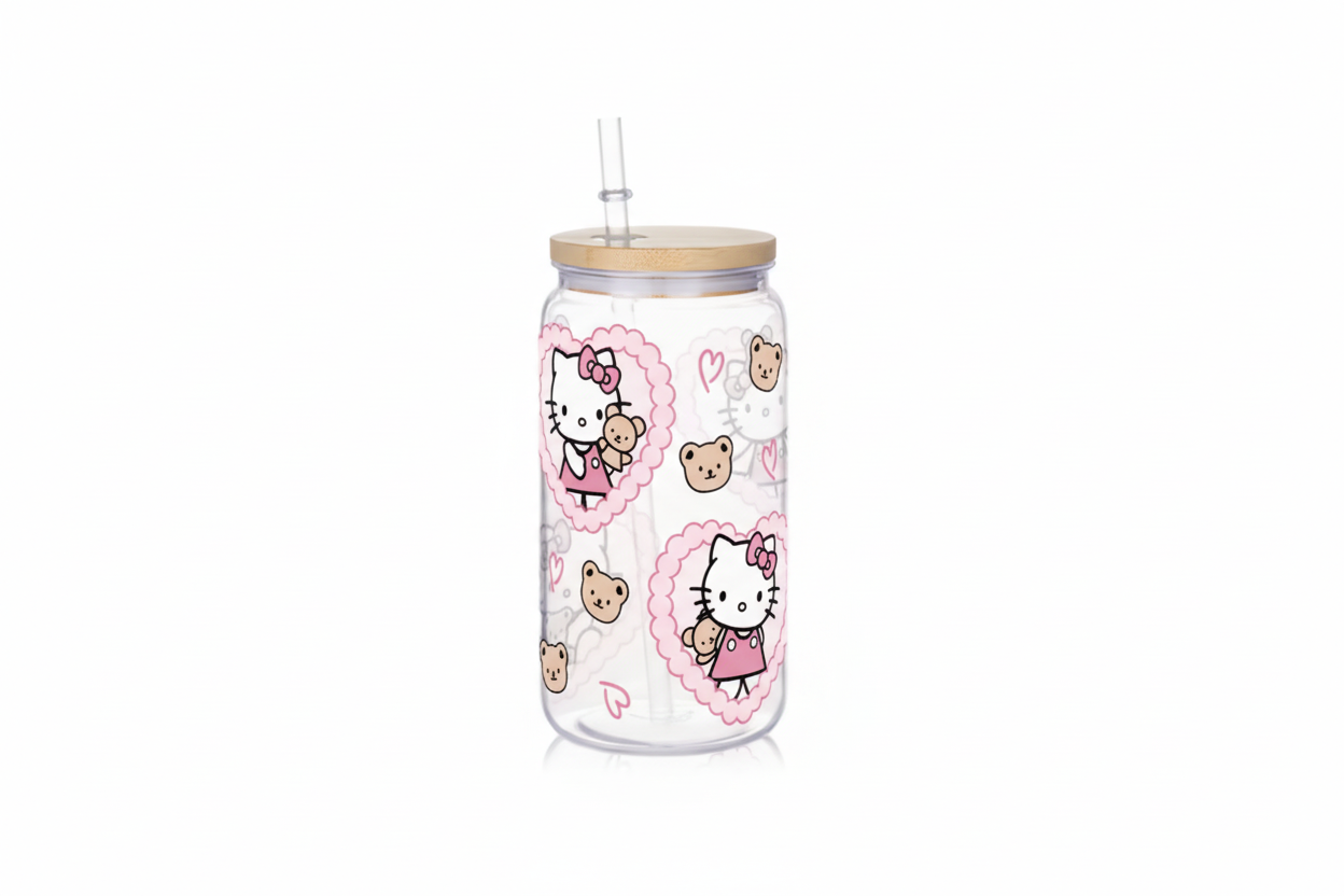 Hello Kitty Bear and Heart Cup