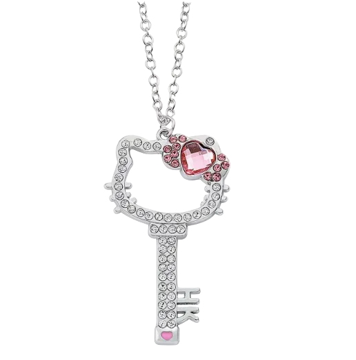 Sanrio Cute KT Cat Necklace Jewelry Gift, Hello Kitty Key Pendant